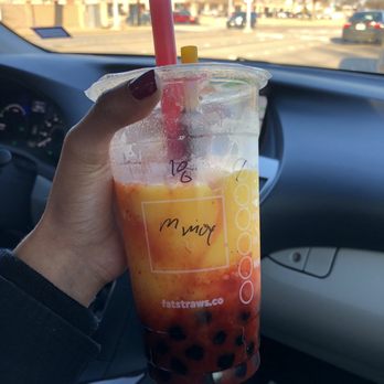 Fat Straws Boba & Mochi Donuts - Mango Chamoy Slush - Coffee & Tea Near Me - Plano, Texas