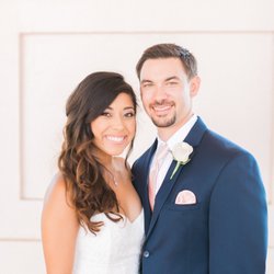 Kelsey Crews Photo - Hilton Santa Barbara Beachfront Resort Wedding Portrait of Bride and Groom