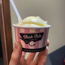 Blank Slate Creamery - Half basil with olive oil drizzle, half tea and shortbread
