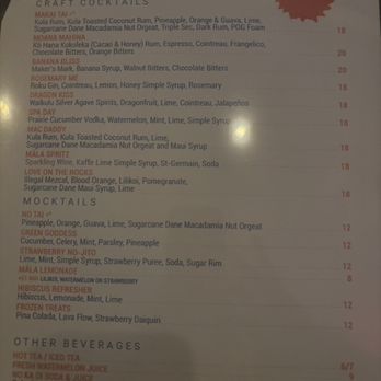 Mala Ocean Tavern - Menu - Seafood Near Me - Lahaina, Hawaii Mala Ocean Tavern - Menu - Seafood Near Me - Lahaina, Hawaii