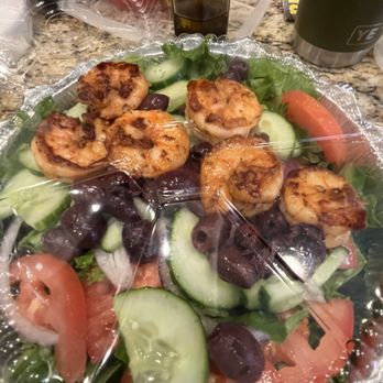 Gyro Rice and Spice - Grilled shrimp Salad - Greek Near Me - Trophy Club, Texas