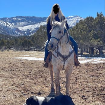 Rising K Ranch - Biggins and one of the ranch dogs - Horseback Riding Near Me - Cedar City, Utah Rising K Ranch - Biggins and one of the ranch dogs - Horseback Riding Near Me - Cedar City, Utah