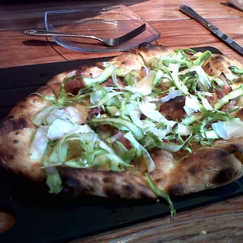 Serious Pie Downtown - yes that is pancetta and yes that is shaved asparagus - Pizza Near Me - Seattle, Washington