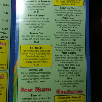 Cancun Mexican Restaurant - the menu - Mexican Near Me - Henderson, Kentucky