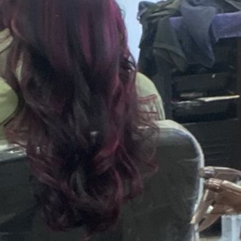 Fancy Cuts - Chunky highlights, pink - Hair Salons Near Me - San Leandro, California
