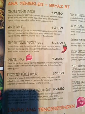 Menu photo 1 Leman Kültür Istanbul, 34 Menu photo 1 Leman Kültür Istanbul, 34