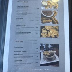 Uncle John's American Diner - Apps menu