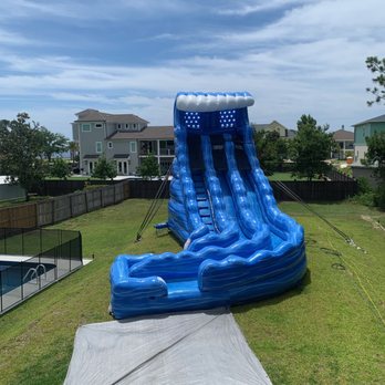 98 Bounce N Party - Blue Demon 22' Water Slide - Bounce House Rentals Near Me - Gulf Breeze, Florida 98 Bounce N Party - Blue Demon 22' Water Slide - Bounce House Rentals Near Me - Gulf Breeze, Florida