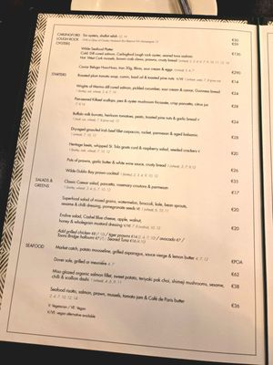 Menu photo 3 Wilde - The Restaurant Dublin, D Menu photo 3 Wilde - The Restaurant Dublin, D