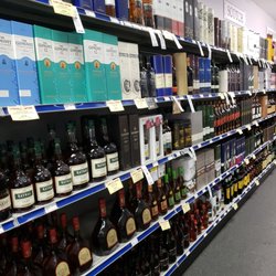 Montgomery County Oak Barrel & Vine - Whiskey shelf