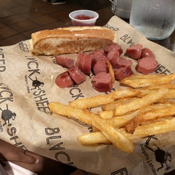 Black Sheep - Kids hot dog (fries are ordered al a carte) - Burgers Near Me - Springfield, Missouri