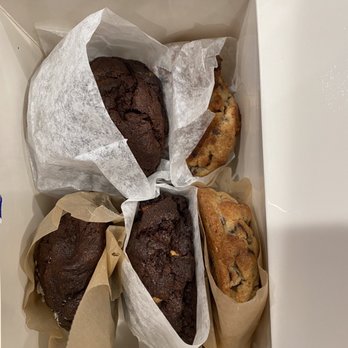 Levain Bakery - Upper East Side, NYC - Five of the tastiest cookies you'll ever see! - Bakeries Near Me - New York, New York