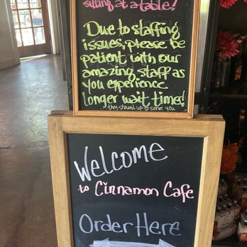 Cinnamon Sugar and Spice Cafe - Cinnamon Sugar & Spice Cafe.  Welcome signs. - Breakfast & Brunch Near Me - Albuquerque, New Mexico