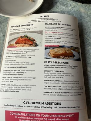 Menu photo 6 CJ's on the Bay Marco Island, FL