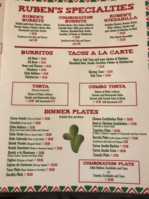 Menu photo 3 Ruben's Grill Albuquerque, NM