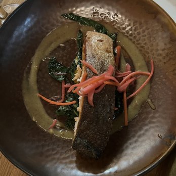 Amina - Pan Seared Wild Salmon - Southern Near Me - Philadelphia, Pennsylvania