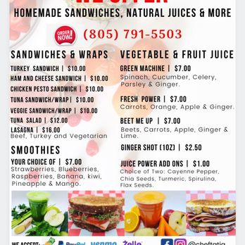 Cheftatig - Her menu! - Personal Chefs Near Me