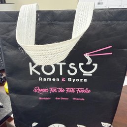 kOTSU bag - you get this when they deliver. kOTSU bag - you get this when they deliver.