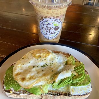 Tru Bru - Avocado Toast with egg - Coffee & Tea Near Me - Orange, California
