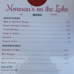 Norman's Bistro - Menu