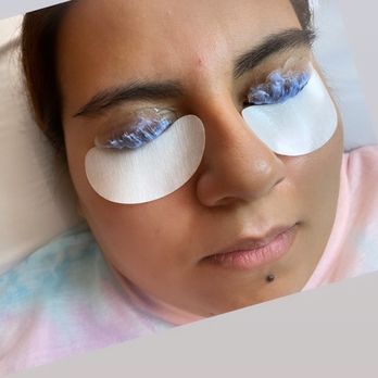 Dolled Up Studio - Lash Lift in progress - Eyelash Service Near Me Dolled Up Studio - Lash Lift in progress - Eyelash Service Near Me