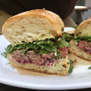 Stocked Cafe - The roast beef sammy is my second fave. - New American Near Me - Brooklyn, New York