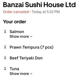 ORDER CANCELLED without any notifications ORDER CANCELLED without any notifications