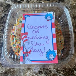 Some days the teens just need a giant donut and a note of congrats for making it through the day. :)