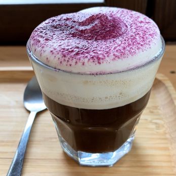 Olympia Coffee - One of their spring specials: purple rain-- ube italiano with ube whipped cream! - Coffee & Tea Near Me - Seattle, Washington