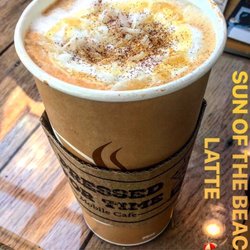 Pressed For Time - Delicious soft textured Coconut lattes. A taste of sweet sunshine in every sip