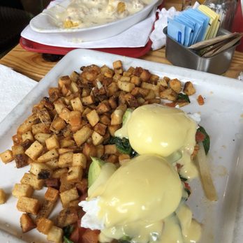 Egg - Avocado & Spinach Benedict, and a 1/2 order of biscuits and gravy. Sooo good! - Breakfast & Brunch Near Me - Saint Louis, Missouri Egg - Avocado & Spinach Benedict, and a 1/2 order of biscuits and gravy. Sooo good! - Breakfast & Brunch Near Me - Saint Louis, Missouri
