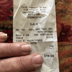 K-N-F Corner - My over priced receipt