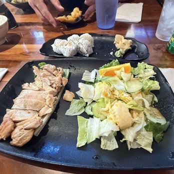 Full Moon Sushi - Full Moon Special (Chicken and Salad) - Japanese Near Me - Fountain Valley, California Full Moon Sushi - Full Moon Special (Chicken and Salad) - Japanese Near Me - Fountain Valley, California