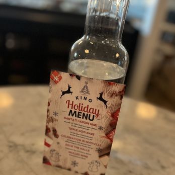King Brasserie - Holiday menu - Seafood Near Me - New Orleans, Louisiana