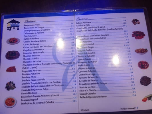 Menu photo 1 Casa de Asturias Madrid, M