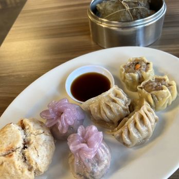 Meimei's Dim Sum House - Dim sum sampler. $10. Hom bow/ tofu ginger chive dumplings/ pork dumplings/ pork shu mai - Chinese Near Me - Grovetown, Georgia Meimei's Dim Sum House - Dim sum sampler. $10. Hom bow/ tofu ginger chive dumplings/ pork dumplings/ pork shu mai - Chinese Near Me - Grovetown, Georgia