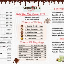 Chocolate Euphoria Crepe Cafe