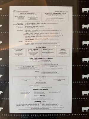 Menu photo 4 Bourbon Steak by Michael Mina Nashville, TN