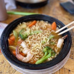 Big Sky Burger - Spicy shrimp noodle soup.