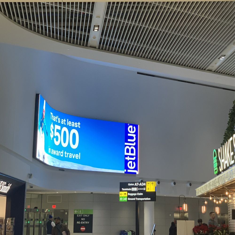 Newark New Terminal A - LED screens everywhere - Airport Terminals Near Me - Newark, New Jersey Newark New Terminal A - LED screens everywhere - Airport Terminals Near Me - Newark, New Jersey