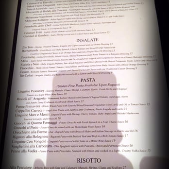 Zio Toto - Menu As Of 4/20/2015 - Italian Near Me - Staten Island, New York Zio Toto - Menu As Of 4/20/2015 - Italian Near Me - Staten Island, New York