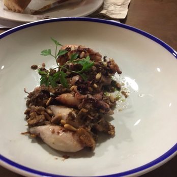 Maitea - Grilled calamari w Chantelle mushroom and pine nuts - Spanish Near Me - Barcelona, B