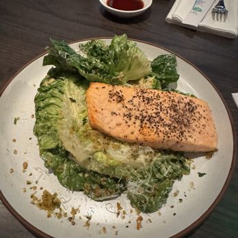 Earls Kitchen + Bar - Little Caesar salad with grilled salmon - New American Near Me - Miami, Florida Earls Kitchen + Bar - Little Caesar salad with grilled salmon - New American Near Me - Miami, Florida