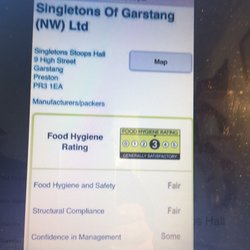 W H Singleton - Health and Hygiene rating