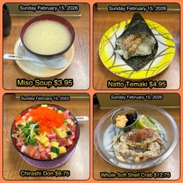 Lunch! Sunday February 15, 2026 Lunch! Sunday February 15, 2026