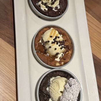 BJ's Restaurant & Brewhouse - Trio of piezookies - Pizza Near Me - Orland Park, Illinois BJ's Restaurant & Brewhouse - Trio of piezookies - Pizza Near Me - Orland Park, Illinois