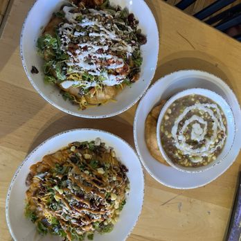 Tocabe An American Indian Eatery - Two Indian tacos and chili verde - American Near Me - Denver, Colorado Tocabe An American Indian Eatery - Two Indian tacos and chili verde - American Near Me - Denver, Colorado