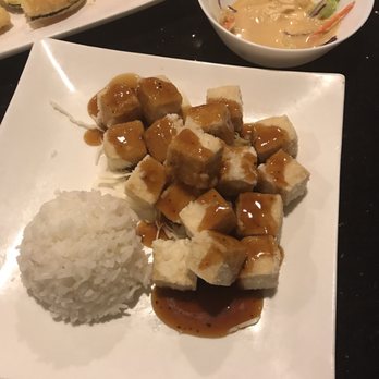 New Sakura - Teriyaki tofu was so good. They added something to the tofu that made it crispy! Yum! - Japanese Near Me - Medford, Oregon New Sakura - Teriyaki tofu was so good. They added something to the tofu that made it crispy! Yum! - Japanese Near Me - Medford, Oregon