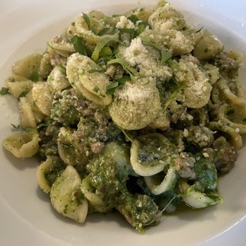 Massimo Restaurant - Orecchiette con Cime di Rapa -
Broccoli Rabe Pesto, Local Sausage, Garlic, EVOO, Pecorino Romano - Italian Near Me - Providence, Rhode Island Massimo Restaurant - Orecchiette con Cime di Rapa -
Broccoli Rabe Pesto, Local Sausage, Garlic, EVOO, Pecorino Romano - Italian Near Me - Providence, Rhode Island