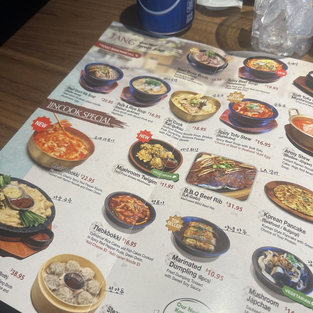 Jin Cook - Menu - Korean Near Me - Northridge, California Jin Cook - Menu - Korean Near Me - Northridge, California